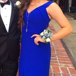Blue prom dress